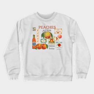 Rustic Peach Kitchen Art Crewneck Sweatshirt